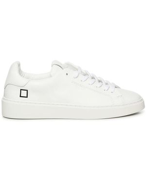 Date Weiße Sneakers Mit Logodetails