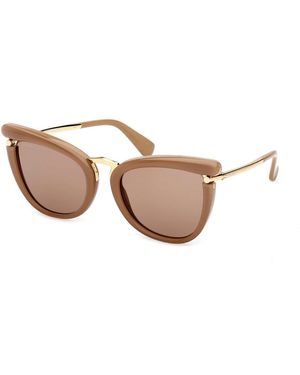 Max Mara Runde Sonnenbrille - Braun
