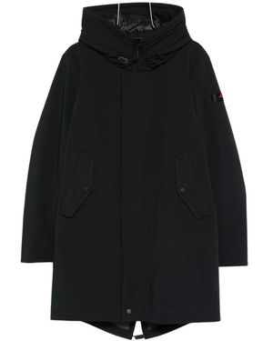 Peuterey Gladde Drielaagse Parka - Zwart