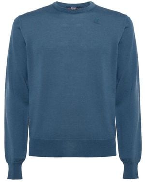 K-Way Round-Neck Knitwear - Blue