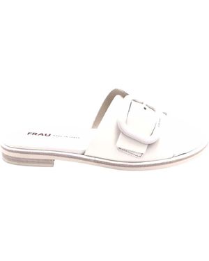 Frau Leather Slipper - Wit