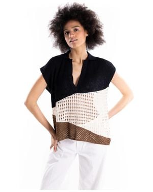 Akep V-Neck Knitwear - Nero