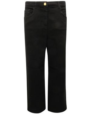 Elisabetta Franchi Straight Fit Jeans - Black