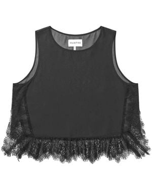 Munthe Sleeveless Tops - Black