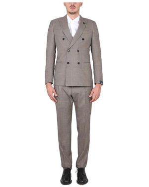 Lardini Kosmo Double-Breasted Suit - Grijs