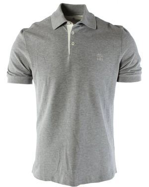 Brunello Cucinelli Polo Shirts - Grigio