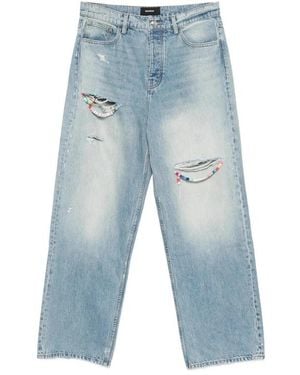 NAHMIAS Beaded Wide Jeans - Blau