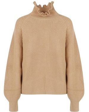 Max Mara Pontile Roll-Neck Jumper - Natur