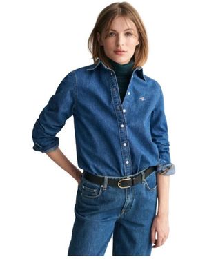 GANT Blouses &Amp; Hemden - Blauw