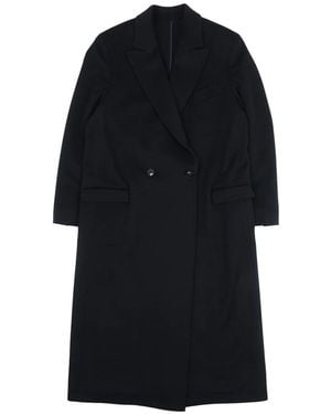 SAULINA Double-Breasted Coats - Black