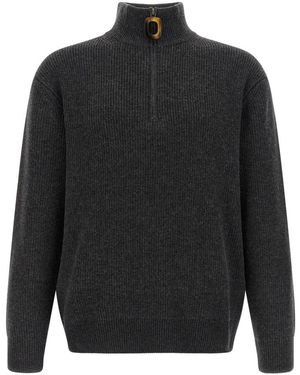 JW Anderson Half Zip Jumper - Zwart