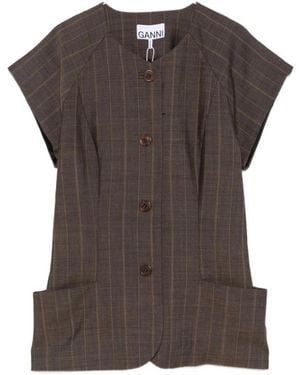 Ganni Shirts - Marrone
