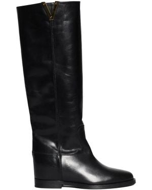 Via Roma 15 Over-The-Knee Boots - Black