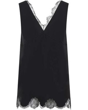 Carven Tops ,Zwart ,Katoen Lingerie Top