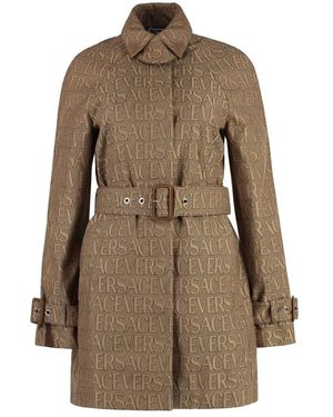 Versace Baumwollmischung Trenchcoat - Braun