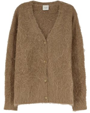 Alysi V-Hals Knopen Cardigan - Naturel