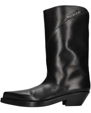 Mugler Cowboy Boots - Negro