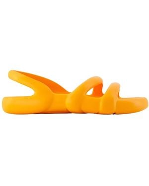 Camper Flat Sandals - Orange