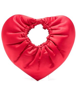 Vivetta Gathered Heart Top-Handle Bag - Rot