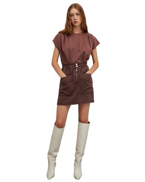 Isabelle Blanche Short Skirts - Marron