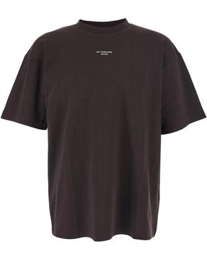 Drole de Monsieur Klassisches Slogan T-Shirt - Schwarz