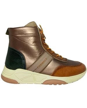 Carmela Lace-Up Boots - Brown