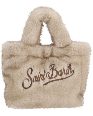 MC2 Saint Barth Tassen ,Kleine Tas Met Schouderband - Naturel