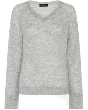 Bruuns Bazaar V-Neck Knitwear - Gris