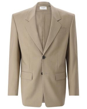 Saint Laurent Blazers - Natural