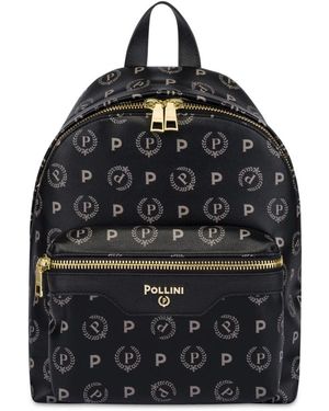 Pollini Tassen ,Zwart ,Leer Heritage Rugzak