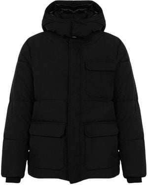 Pepe Jeans Jassen ,Zwart ,Gewatteerde Jas Met Capuchon