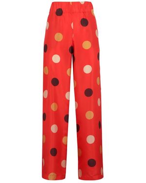 Aspesi Wide Trousers - Red