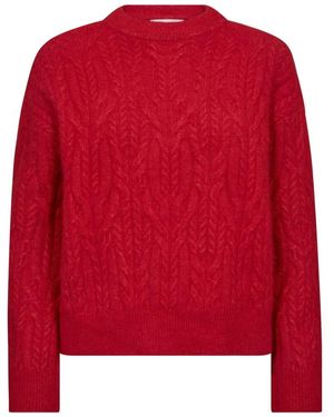 co'couture Round-Neck Knitwear - Rojo