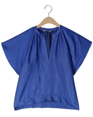 By-Bar Vina Gloss Blouse - Blauw