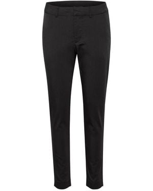 Kaffe Slim-Fit Trousers - Black