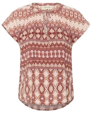 Cream Blouses - Pink