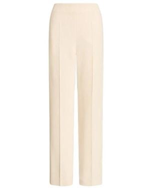 Alberta Ferretti Straight Cigarette Broeken - Wit