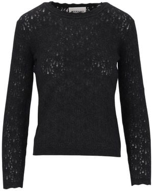 Isabel Marant Obeline Rundhals-Pullover - Schwarz
