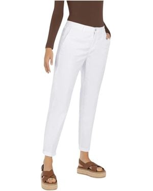 M·a·c Cropped Trousers - White