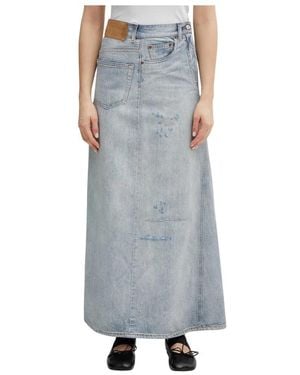 MM6 by Maison Margiela Denim Shirts - Grau