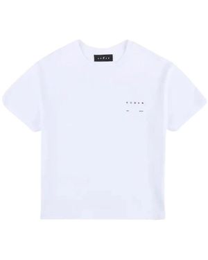 Hogan Tops ,Wit ,Katoen Crew Neck T-Shirt