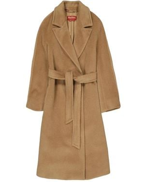 Max Mara Jassen ,Bruin ,Wol Alpaca Wollen Jas