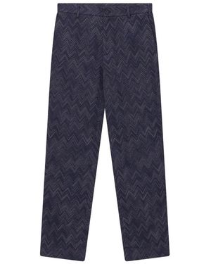 Missoni Slim-Fit Trousers - Azul