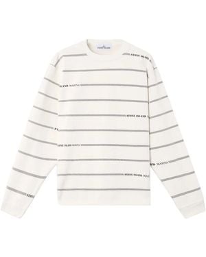 Stone Island Round-Neck Knitwear - Blanc