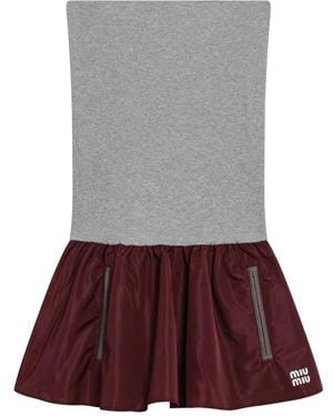 Miu Miu Technischer Minirock Aus Funktionsgewebe - Lila