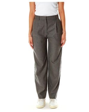 Samsøe & Samsøe Straight Trousers - Grey