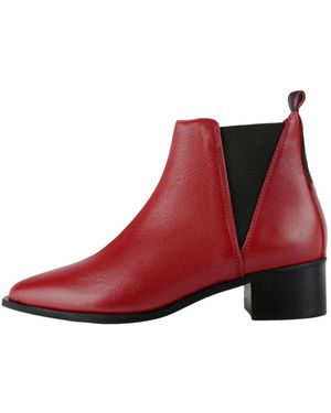 L37 Heeled Boots - Rojo