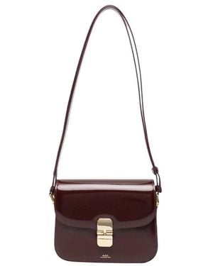 A.P.C. Tassen ,Rood ,Katoen Grace Small Bag