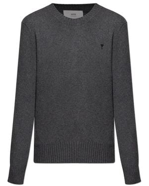 Ami Paris Cashmere Knitwear - Grigio