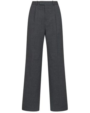 Self-Portrait Straight Trousers - Grey